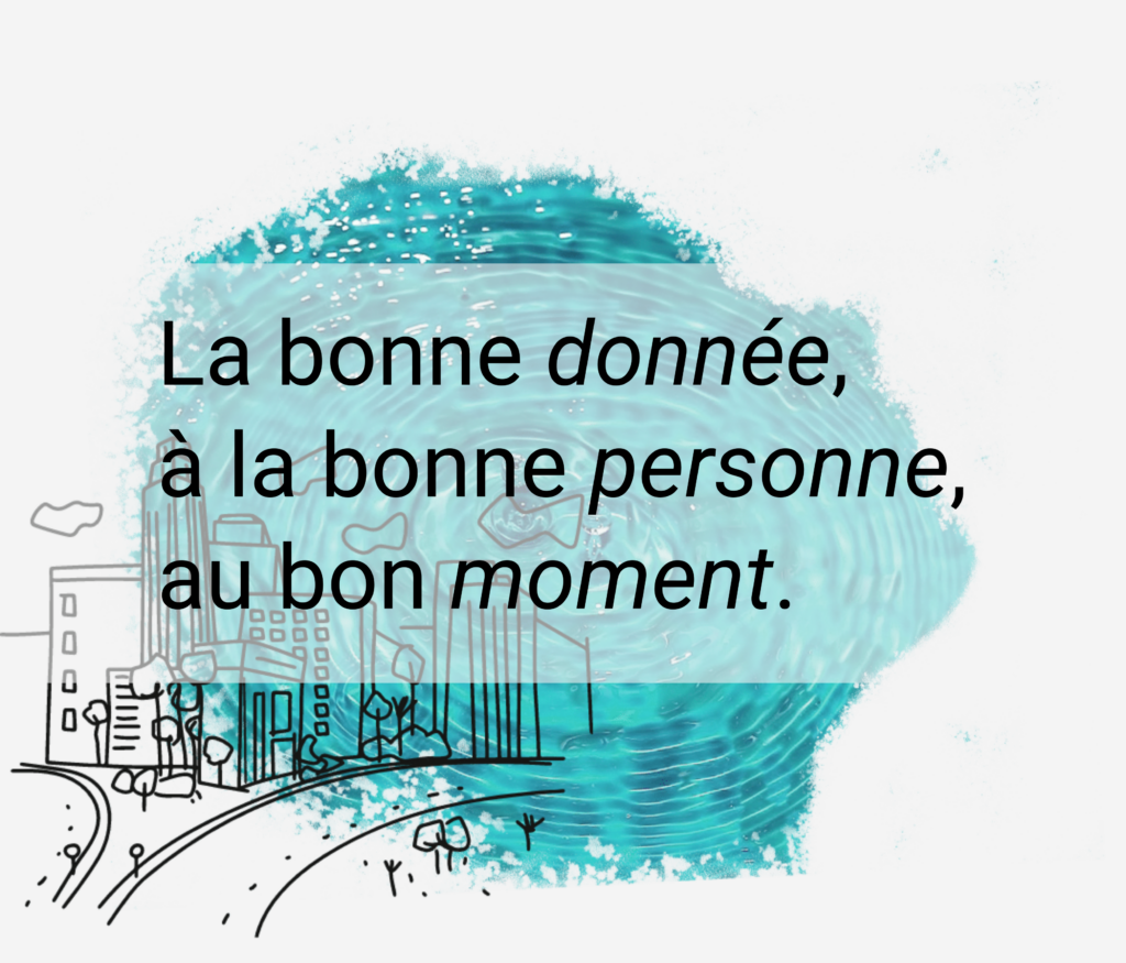 Slogan de BEAM CUBE par dessus un dessin de ville